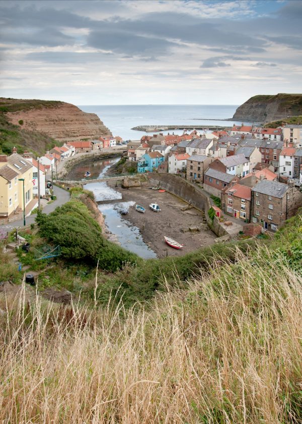 A classic view of Staithes on the north Yorkshire coast